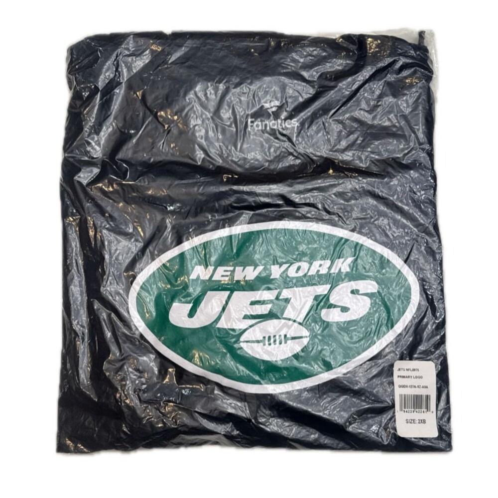 New York Jets NFL T-Shirt Navy Blue NWT Sealed Bag Mens Football Cotton